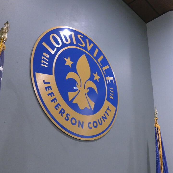 Metro Council Seal next to US flag